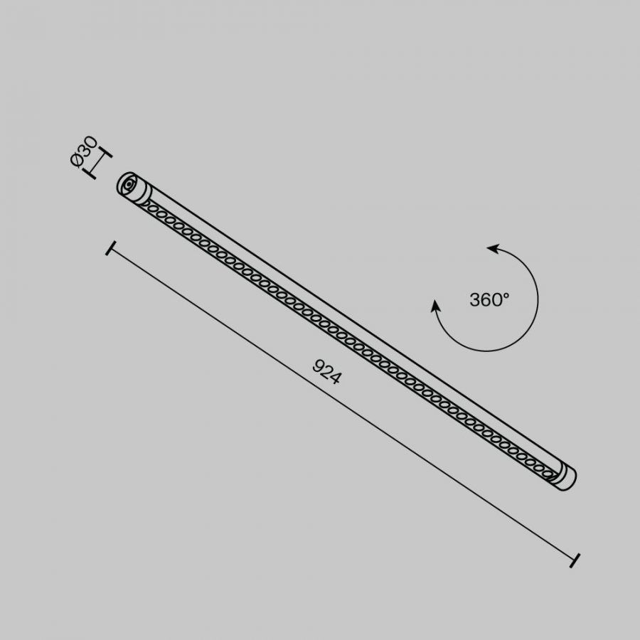 Светильник Technical C149CL-L900-24W3K-B