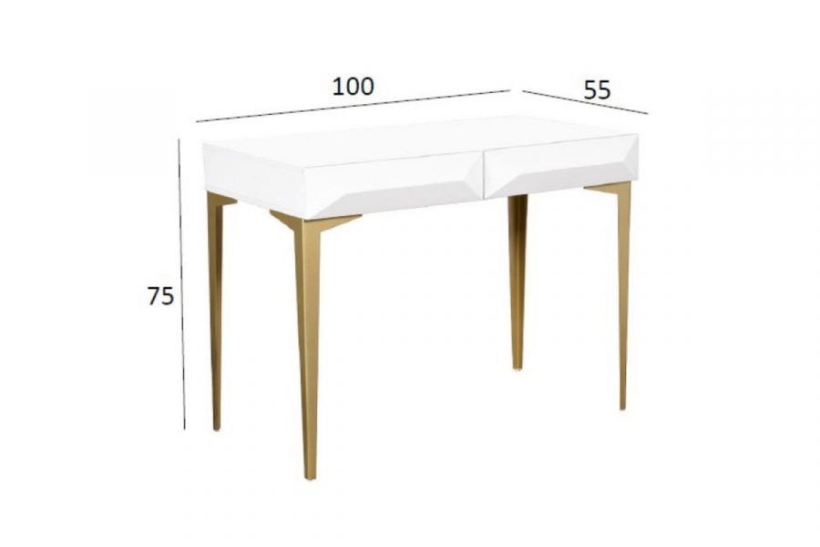 40AD-DT095 Консоль белая 100*55*75см