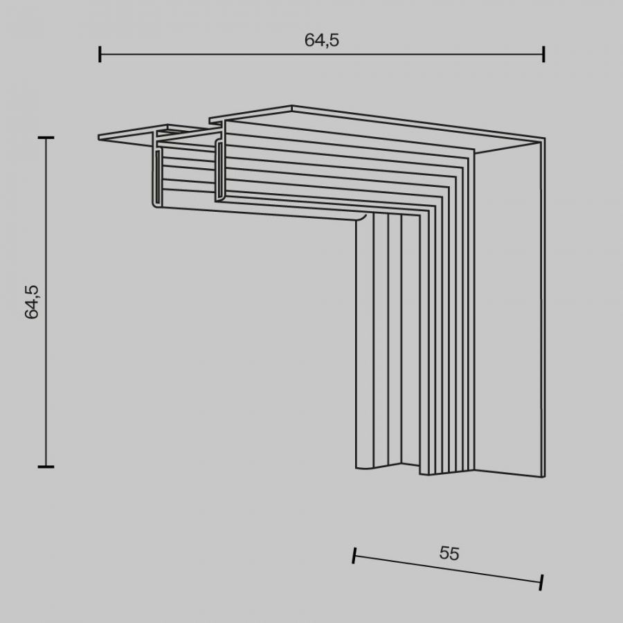Комплектующие для встраиваемой трековой системы Technical TRA172ICL-12B