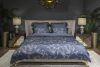 144HF-10413 Пододеяльник принт тенсель Магнолия синий 145*210