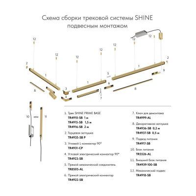 Коннектор Denkirs SHINE PRIME BASE TR4923-SB
