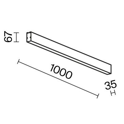Линейный светильник Technical LL311043