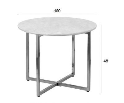 30B-855-2X Стол журнальный круглый d60*48cм
