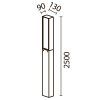 Садово-парковый светильник Outdoor O470FL-L40GF3K