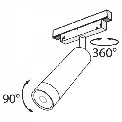 Трековый светильник Technical TR019-2-7W3K-B