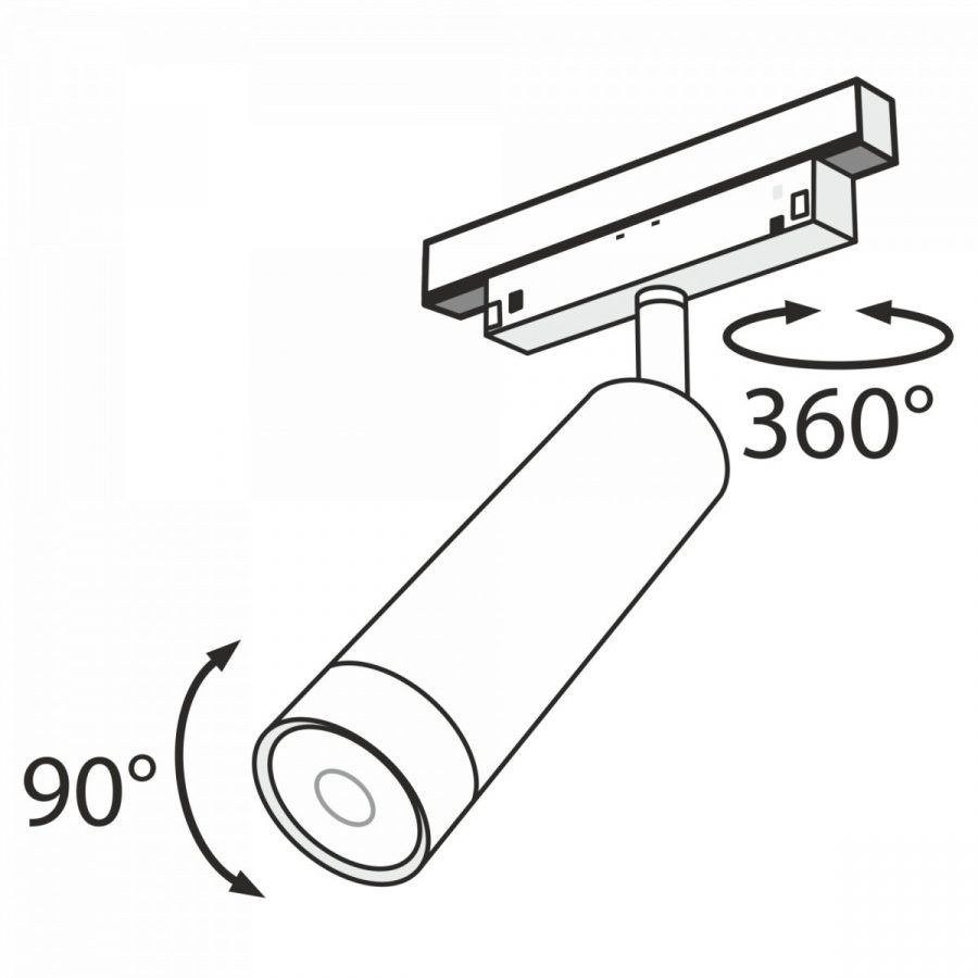 Трековый светильник Technical TR019-2-7W3K-B