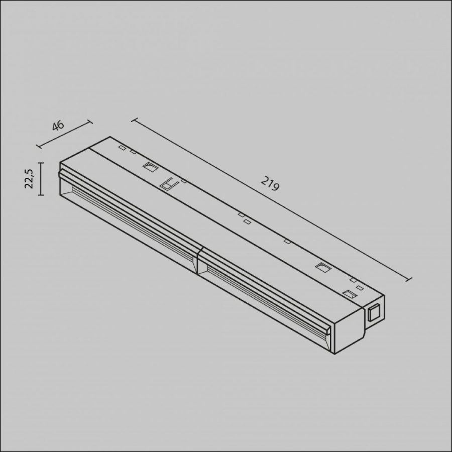 Трековый светильник Technical TR106-2-12W4K-B